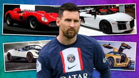 Messi Chiêm ngưỡng dàn siêu xe ‘cực khủng’ của Messi