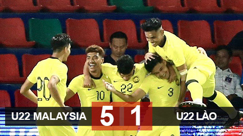 Kết quả U22 Malaysia 5-1 U22 Lào: Hạ ‘bầy voi trẻ’, Hổ Malay gửi chiến thư tới người Thái