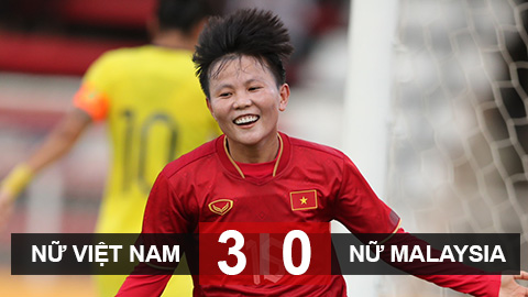 Kết quả ĐT nữ Việt Nam vs ĐT nữ Malaysia: Thắng nhanh trong 33 phút 