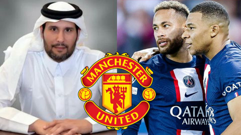 Tỷ phú Qatar hứa mua Mbappe, Neymar và 2 sao người Pháp cho MU
