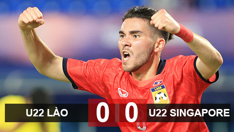 Kết quả U22 Lào vs U22 Singapore: Quá tiếc cho U22 Lào 