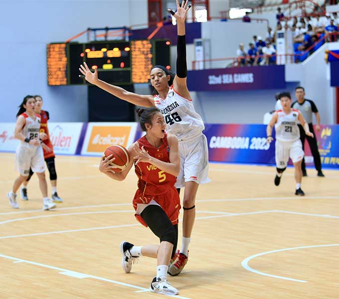 ĐT bóng rổ nữ Việt Nam tiếp tục phải nỗ lực hơn trong những lượt trận tiếp theo 