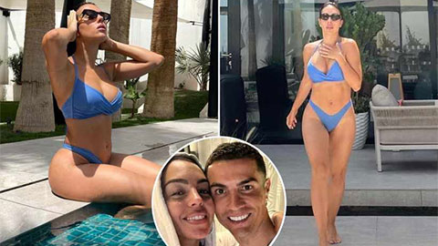 Vợ chưa cưới Ronaldo gây choáng váng bởi bộ bikini mỏng manh