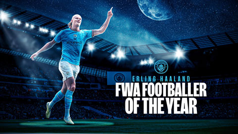 Haaland giành giải Cầu thủ xuất sắc nhất Premier League theo FWA