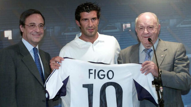 Luis Figo là thành viên của Galacticos 1.0 của chủ tịch Florentino Perez