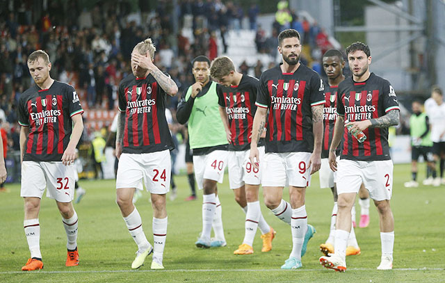 Milan bất ngờ sa sút khi không thắng 4/5 trận gần nhất trên mọi đấu trường