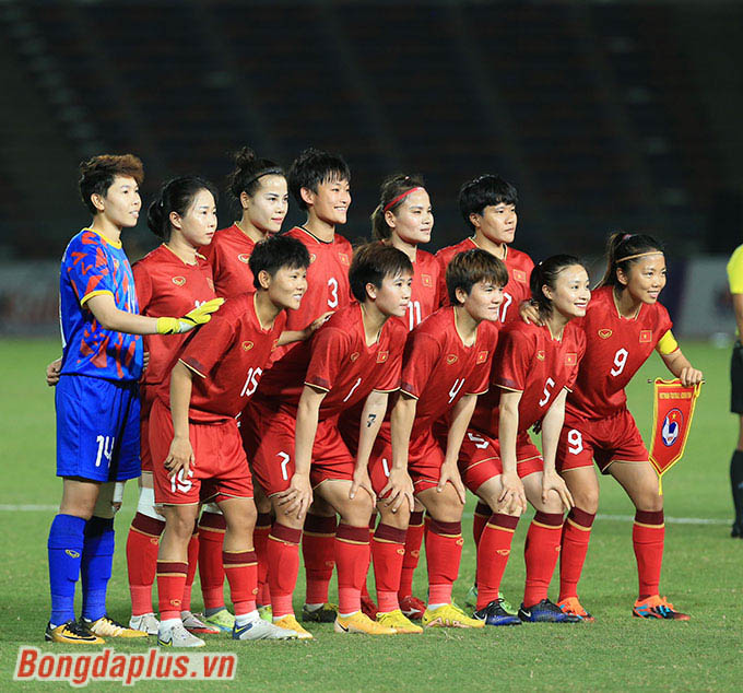 Hoàng Thị Loan có tên trong đội hình đá chính của ĐT nữ Việt Nam trước ĐT nữ Myanmar, tại chung kết môn bóng đá nữ 2023