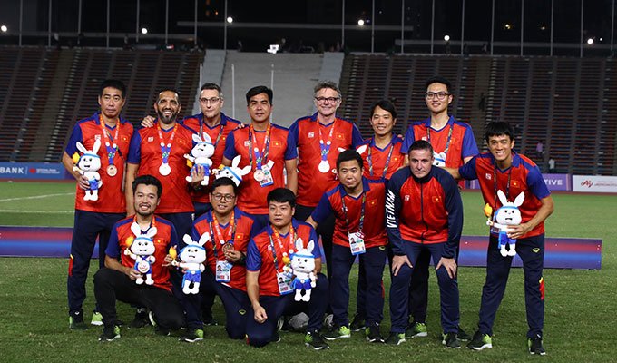 U22 Việt Nam giành huy chương Đồng SEA Games 2023 - Ảnh: Đức Cường