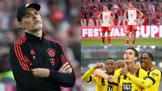 Bayern đánh mất lợi thế trước Dortmund trong cuộc đua giành danh hiệu vô địch mùa này