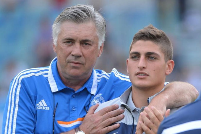 HLV Ancelotti muốn tái ngộ cậu học trò Verratti tại Real