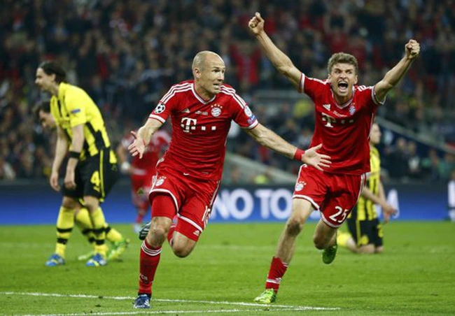 Robben ghi bàn từ chấm 11m và đem về chức vô địch Champions League cho Bayern