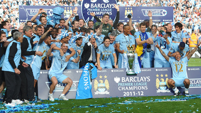 Man City lần đầu vô địch Premier League ở mùa 2011/12