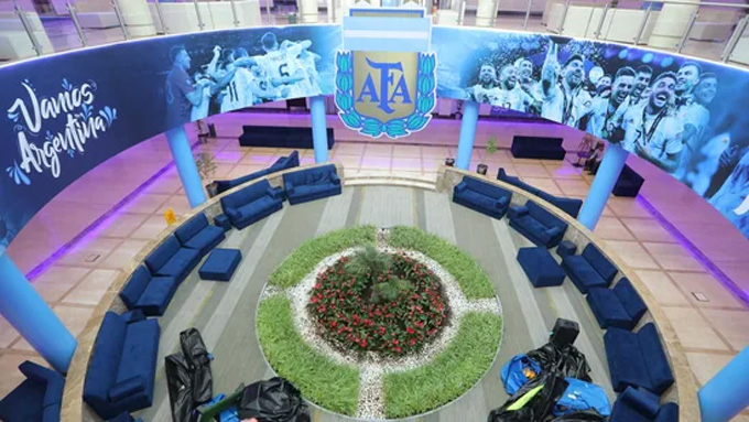 Nơi đóng quân của ĐT Argentina tại World Cup 2022 được bố trí như ở quê nhà