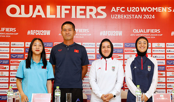U20 nữ Việt Nam chạm trán U20 nữ Iran ở lượt đầu vòng loại thứ 2 U20 nữ châu Á 2024 - Ảnh: VFF 