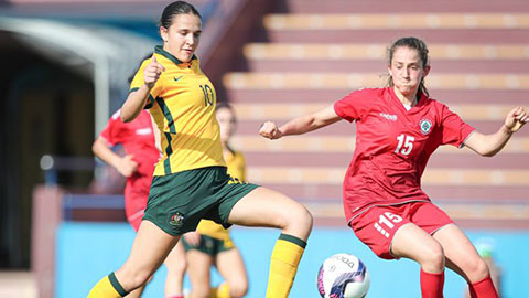 Vùi dập U20 nữ Lebanon, U20 nữ Australia đe dọa U20 nữ Việt Nam