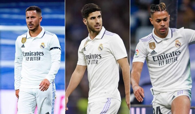 Hàng công của Real Madrid sẽ khá mỏng sau sự ra đi của Eden Hazard, Marco Asensio và Mariano Diaz