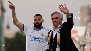 Ancelotti sốc với quyết định rời Real của Benzema