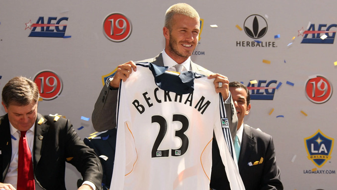 Beckham là một trong số các ngôi sao được đặc cách nhận lương cao hơn hẳn mặt bằng chung