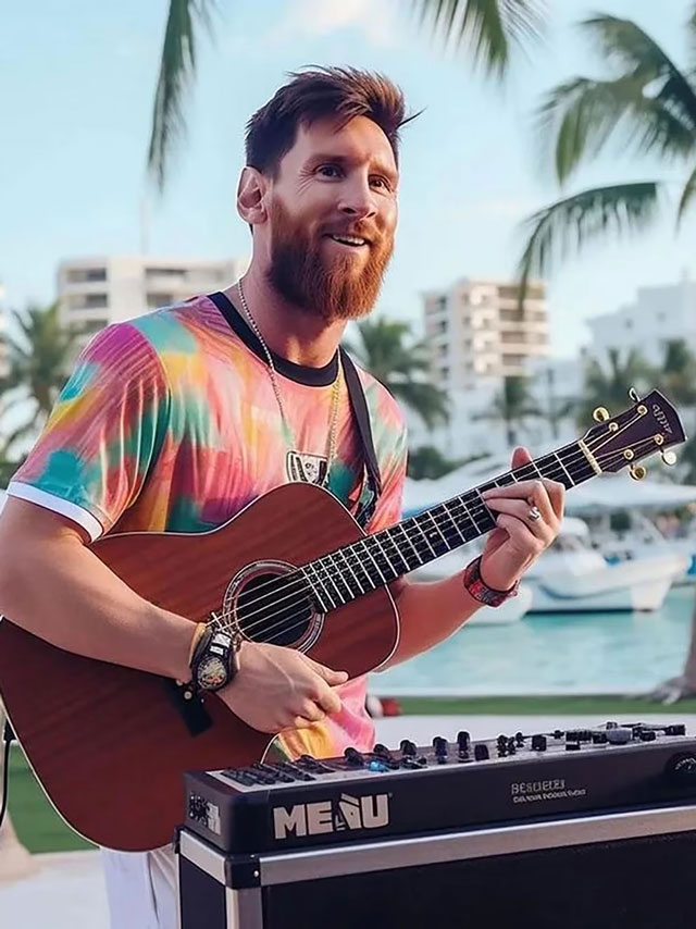 El superhéroe entre nosotros: Lionel Messi cautiva a sus fanáticos mientras pasea por las calles de Miami, EE. UU. 3