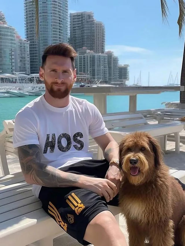 El superhéroe entre nosotros: Lionel Messi cautiva a sus fanáticos mientras pasea por las calles de Miami, EE. UU. 4