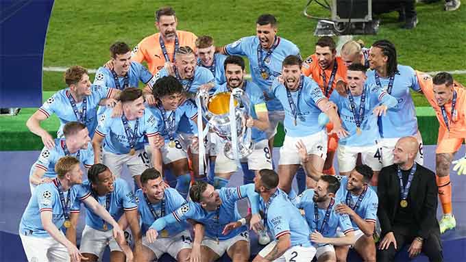 Man City ăn mừng chức vô địch Champions League đầu tiên trong lịch sử CLB