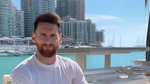 Fever with the image of Messi walking in Miami