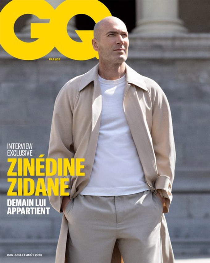 Zizou trên bìa tạp chí GQ số mới nhất