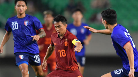 Đội tuyển Thái Lan hòa cay đắng Đài Bắc Trung Hoa