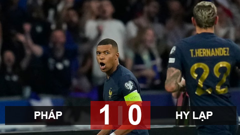 Kết quả Pháp vs Hy Lạp: Mbappe lập kỷ lục, Pháp duy trì thành tích toàn thắng