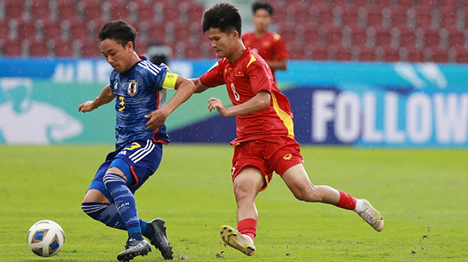 U17 Việt Nam thua đậm trước U17 Nhật Bản. Ảnh: Đức Nguyễn 