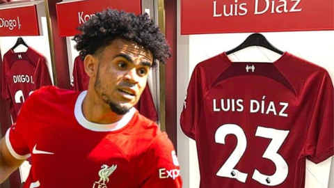 Luis Diaz 'lên đời', tiếp quản số áo huyền thoại tại Liverpool