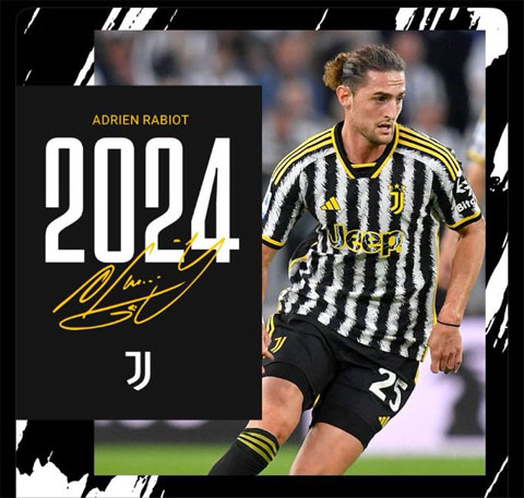 Rabiot gắn bó với Juventus thêm 1 năm