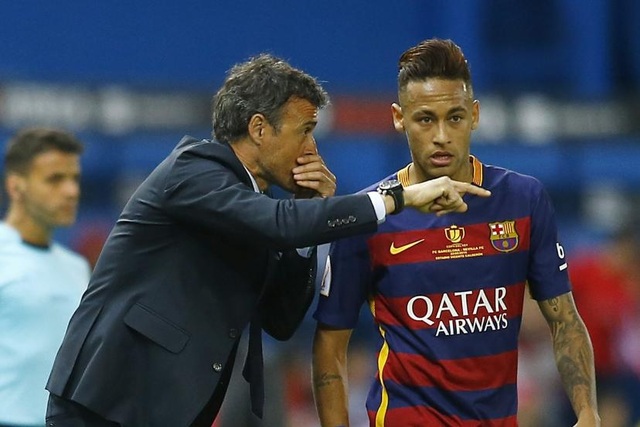 HLV Enrique nhận được sự ủng hộ tích cực từ học trò cũ Neymar.