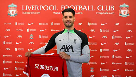 Szoboszlai mặc áo số mấy ở Liverpool?