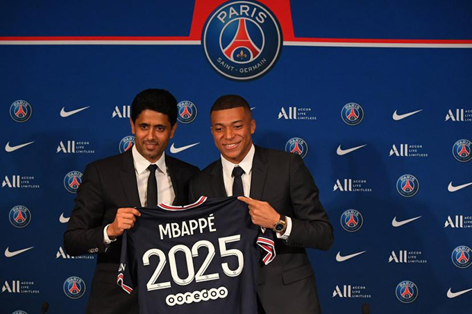 Hợp đồng thực tế của Mbappe với PSG chỉ đến hết mùa 2023/24 kèm điều khoản tùy chọn gia hạn 1 năm