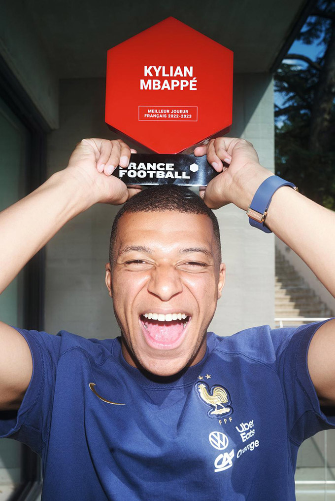 Mbappe lần thứ ba đoạt danh hiệu Cầu thủ Pháp hay nhất mùa 2022/23