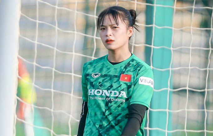 Thủ môn Kiều Oanh là người cao nhất trong đội hình ĐT nữ Việt Nam dự World Cup 2023 