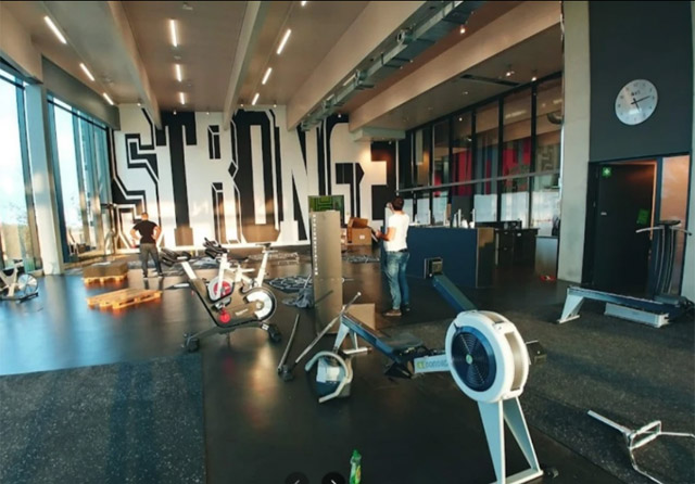 Nơi tập gym dành cho các thành viên. Cơ sở vật chất và máy móc hiện đại bậc nhất thế giới vào lúc này