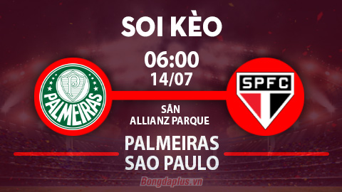 Soi kèo hot hôm nay 13/7: Khách thắng kèo châu Á và tài góc hiệp 1 trận Palmeiras vs Sao Paulo; Atlas từ hòa tới thắng trận Santos Laguna vs Atlas