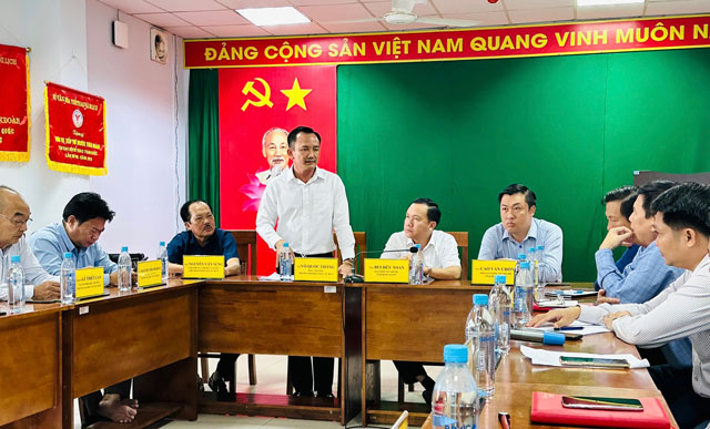 Tiến sĩ Võ Quốc Thắng - Hiệu trưởng Trường Đại học TDTT TP Hồ Chí Minh phát biểu các định hướng các bên có thể tăng cường hợp tác
