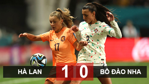 Kết quả ĐT nữ Hà Lan 1–0 ĐT nữ Bồ Đào Nha: Vượt trội, nhưng Hà Lan chỉ thắng tối thiểu