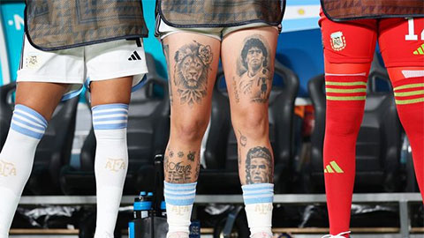 Nữ tuyển thủ Argentina 'gây bão' với hình xăm Ronaldo ngay cạnh huyền thoại