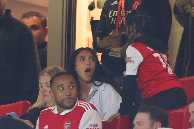 Kim Kardashian từng tới cổ vũ Arsenal hồi đầu năm