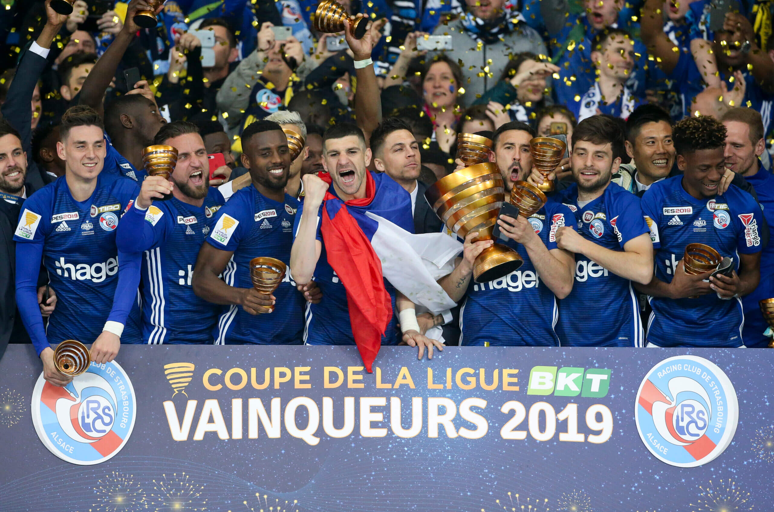 Strasbourg đã đạt đến đỉnh cao là chức vô địch Cúp Liên đoàn năm 2019