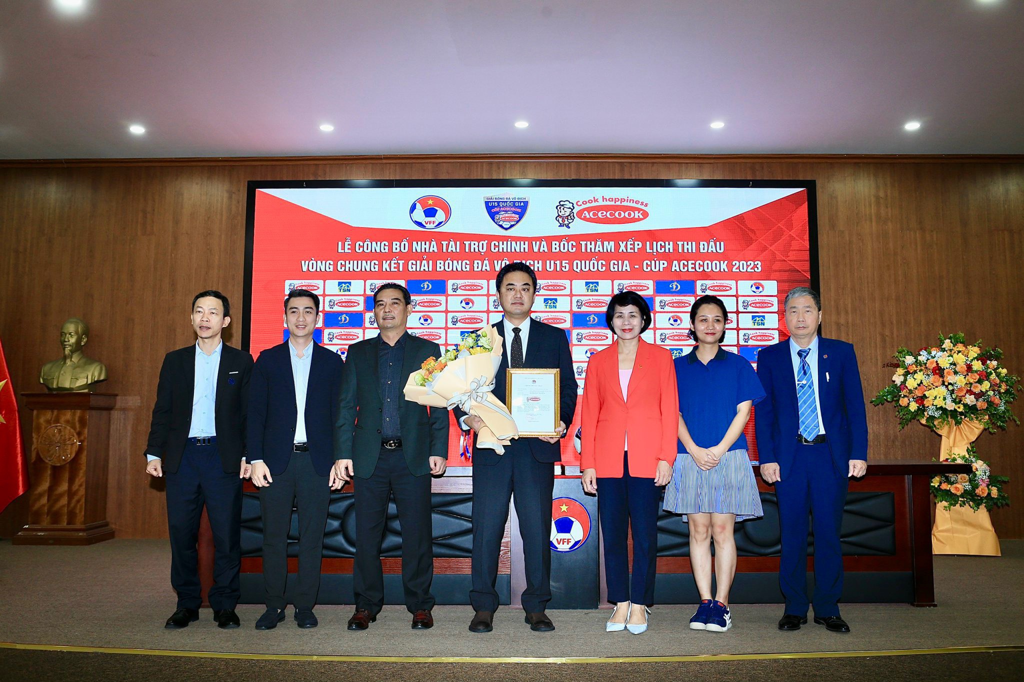 Giải U15 Quốc gia 2023 nhận được sự đồng hành của nhà tài trợ Acecook Việt Nam - Ảnh: Đức Cường