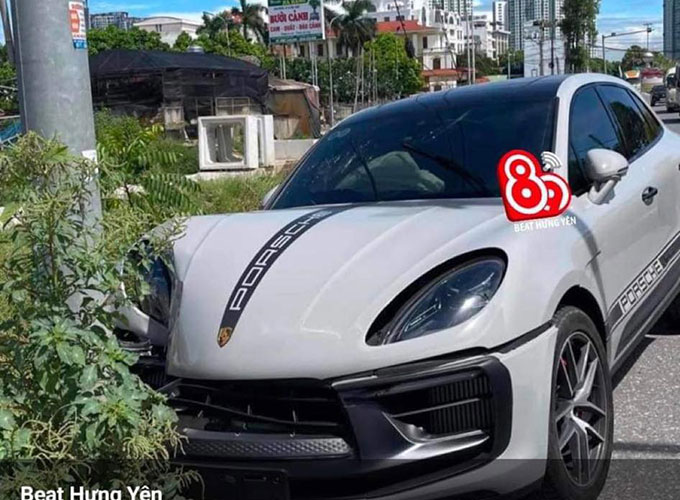 Siêu xe của Văn Thanh không may gặp tai nạn tại Hưng Yên - Ảnh: Beat Hưng Yên 