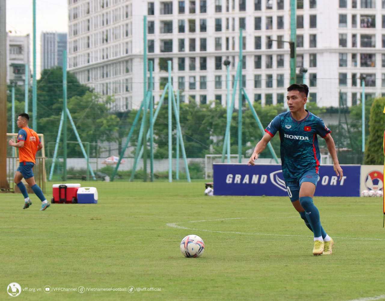 Với thành tích hiện tại, Nguyễn Minh Quang được xem là nhân tố mới trong màu áo U23 Việt Nam. Ảnh: VFF