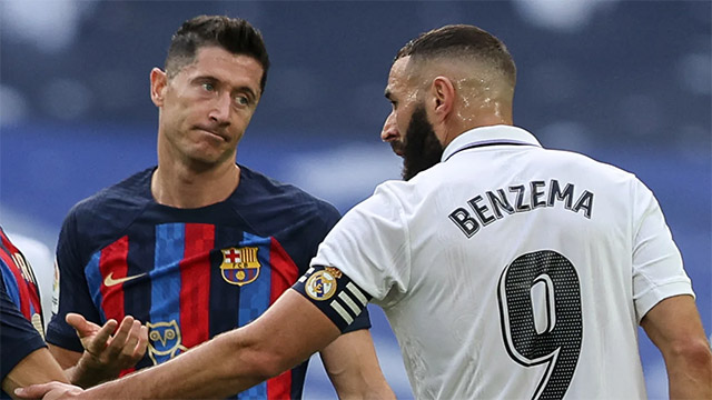 Benzema là cầu thủ có thành tích ghi bàn tốt thứ 2 sau Lewandowski ở La Liga 2022/23