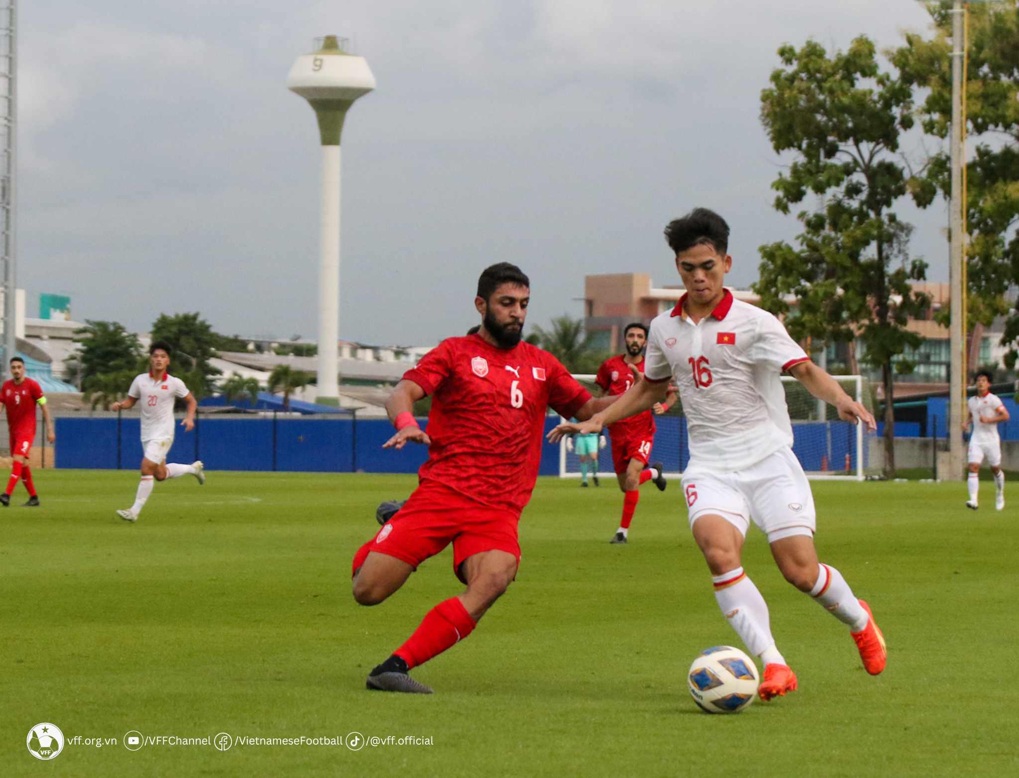 U23 Việt Nam hòa 1-1 trước U23 Bahrain trong 90 phút nhưng thất thủ trên loạt penalty - Ảnh VFF 