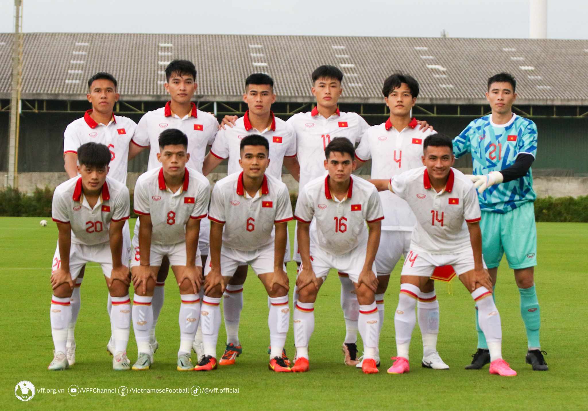 Đội hình ra sân của U23 Việt Nam - Ảnh: VFF 